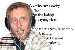 Michael Rosen and a section of his poem