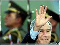 O presidente dos EUA, George W. Bush