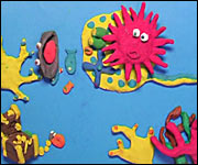 A scene from the film