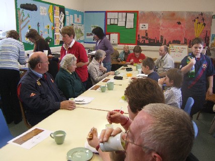 Guests at table