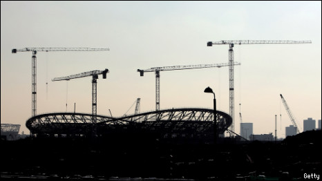 The Velodrome being constructed
