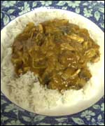 Plate of curry