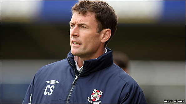 Lincoln City manager Chris Sutton