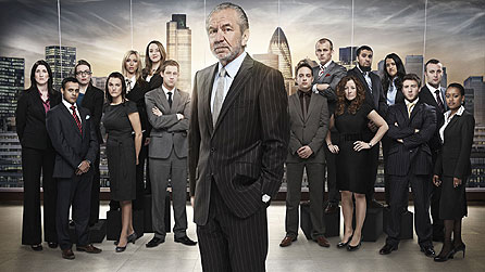 The Apprentice: (L-R) Debra, Noorul, Lorraine, Yasmina, Kate, Kimberly, Phillip, Sir Alan, Howard, Rocky, Paula, Majid, Anita, Ben, James and Mona