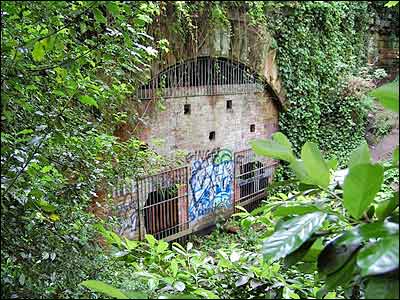 The northern entrance to the Brunswick tunnel