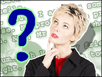 Študentka angličtiny rieši problém