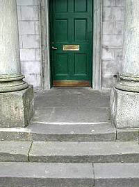 Whose famous feet crossed these hallowed steps?