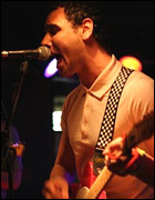 Guitarist singing