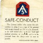 Safe Conduct leaflet