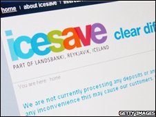 Icesave website