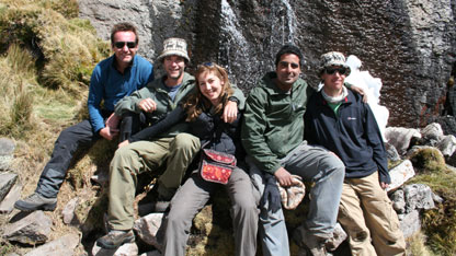 The Amazon team arrive at the source