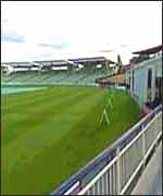 View from the virtual 360 tour inside the cricket ground at Edgbaston 