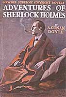 The book cover for The Adventures of Sherlock Holmes
