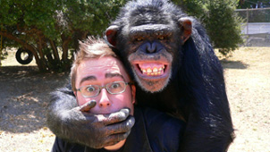 Danny and a chimp