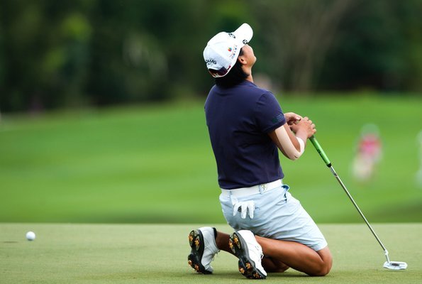 Yani Tseng misses a putt
