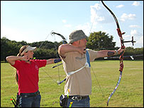Nicky Hunt and Michael Peart take aim