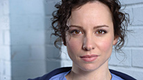 Kirsty (Lucy Gaskell) is worried about Nita