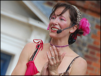 Colourful performers