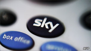 Sky button on remote control