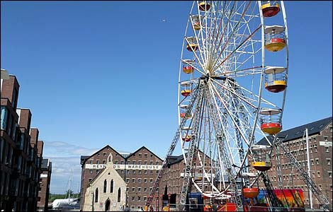 Ferris wheel at Gloucester Docks