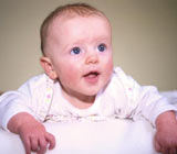 A smiling baby