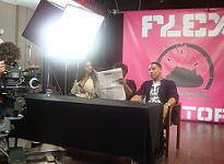 The Flex Factor judges from left to right.... Rachel Ritfeld, Dizzee Cowell, & Reggie Yates.