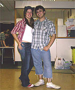 Rachel and partner at barn dance