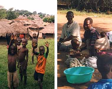 Gulu refugee camps and St Mary's paediatric ward