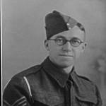 D W Pursglove as a Lance-Sergeant at OCTU, early 1940