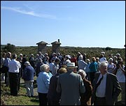 People at the service