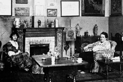 Alice Toklas and Gertrude Stein - photographed by Man Ray image courtesy of Diana Souhami/I.B.Tauris & Co Ltd