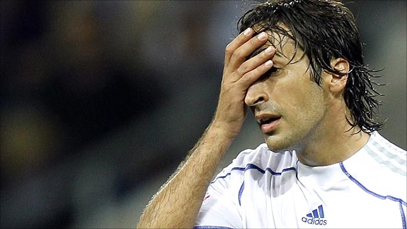 Raul has not had much to celebrate during his time at Schalke thus far. Photo: Reuters