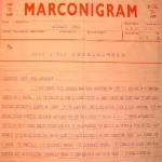 This message was received 8 minutes after the 'Germany has Surrendered' message and pertains to U Boat instructions.