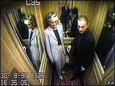 Princess Diana and Dodi Al Fayed CCTV image