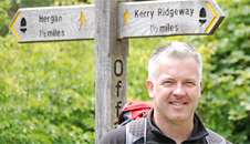 Derek en route to the kerry ridgeway