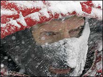 EUA sob neve