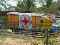 ICRC vehicle in Sri Lanka