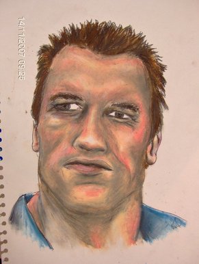 A2 Fine Art coursework - Arnold Schwarzenegger