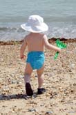 child at the beach