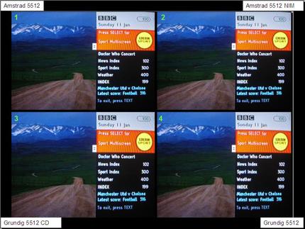 One of the screens in the test farm