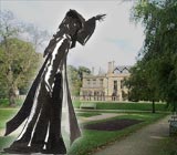 the black friar, pointing the way