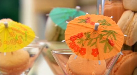 Jason's pina colada macaroons.