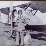 Eric Mason with his Sopwith Snipe in Turkey, 1922