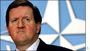 Nato Secretary General Lord Robertson; the alliance is preparing to take in new members