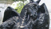 Goscombe John's sculpture of a Sleeping Dragon, situated on King Edward VII Avenue