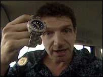 Nick Lawrence with watch