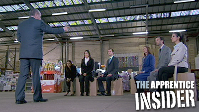 Lord Sugar instructs the candidates