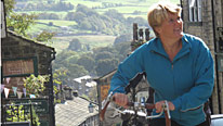 Clare Balding takes it easy in hilly West Yorkshire
