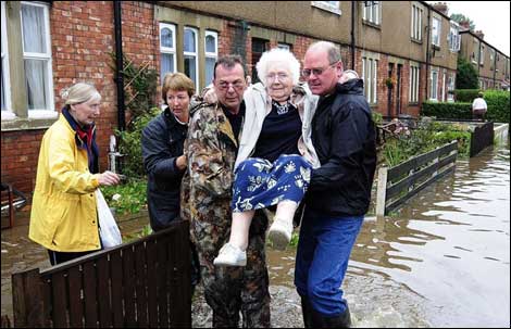 Rescue for floods c/o PA Wire and John Giles
