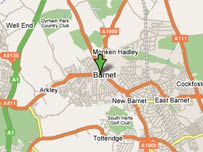 map of barnet